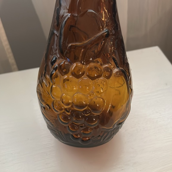Vintage DABS Glass Genie Bottle Amber Fruit. - Picture 2 of 3